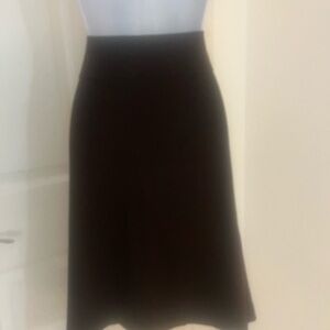 J. Crew Brown Midi A-Line Skirt for Work